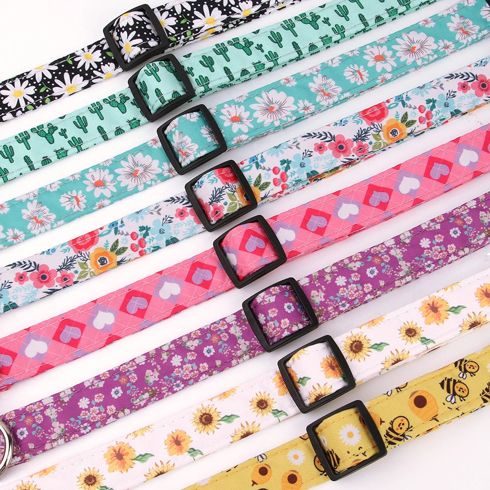 awBloom Printed Dog Collar