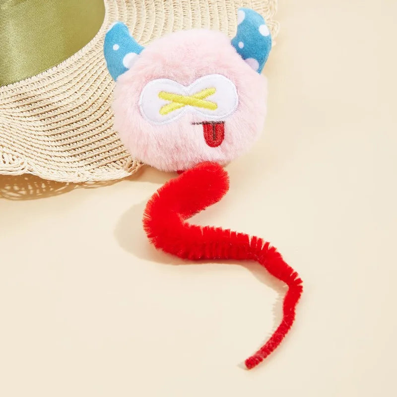 Catnip Plush Toy – Interactive Caterpillar for Kittens & Cats