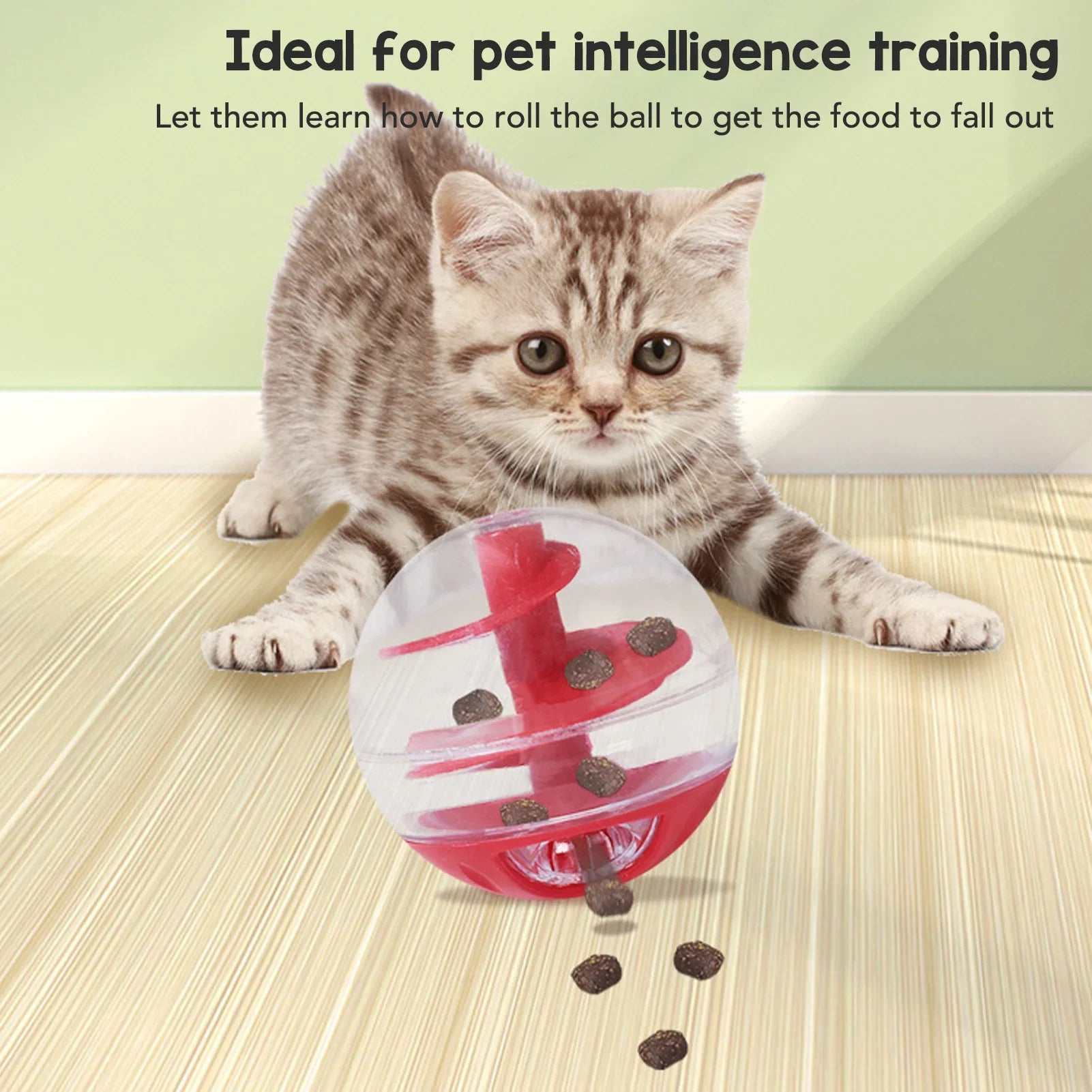 Cat Treat Toy Ball for Slow Feeding & Play