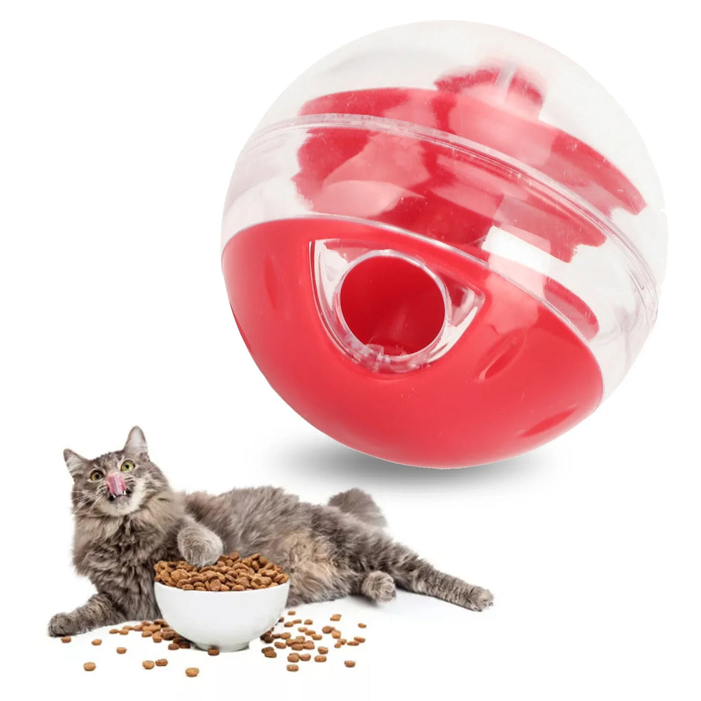 Cat Treat Toy Ball for Slow Feeding & Play
