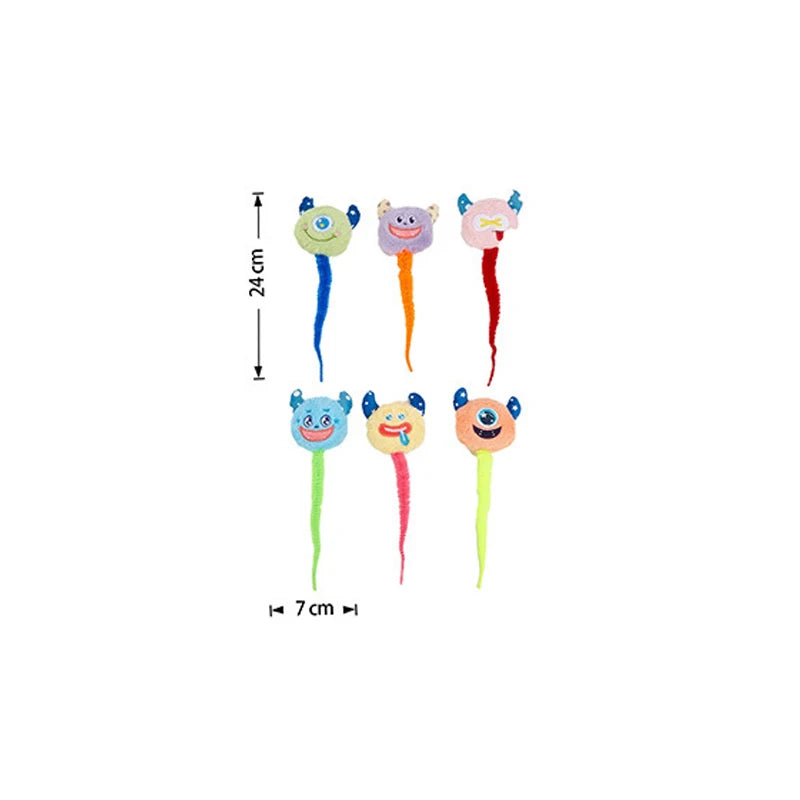 Catnip Plush Toy – Interactive Caterpillar for Kittens & Cats