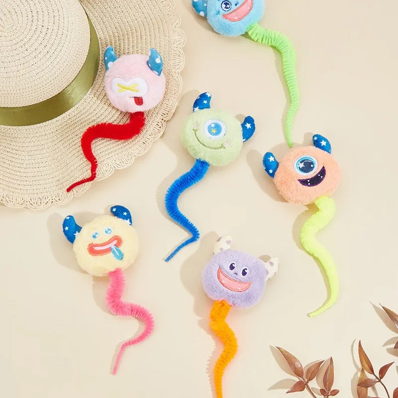 Catnip Plush Toy – Interactive Caterpillar for Kittens & Cats