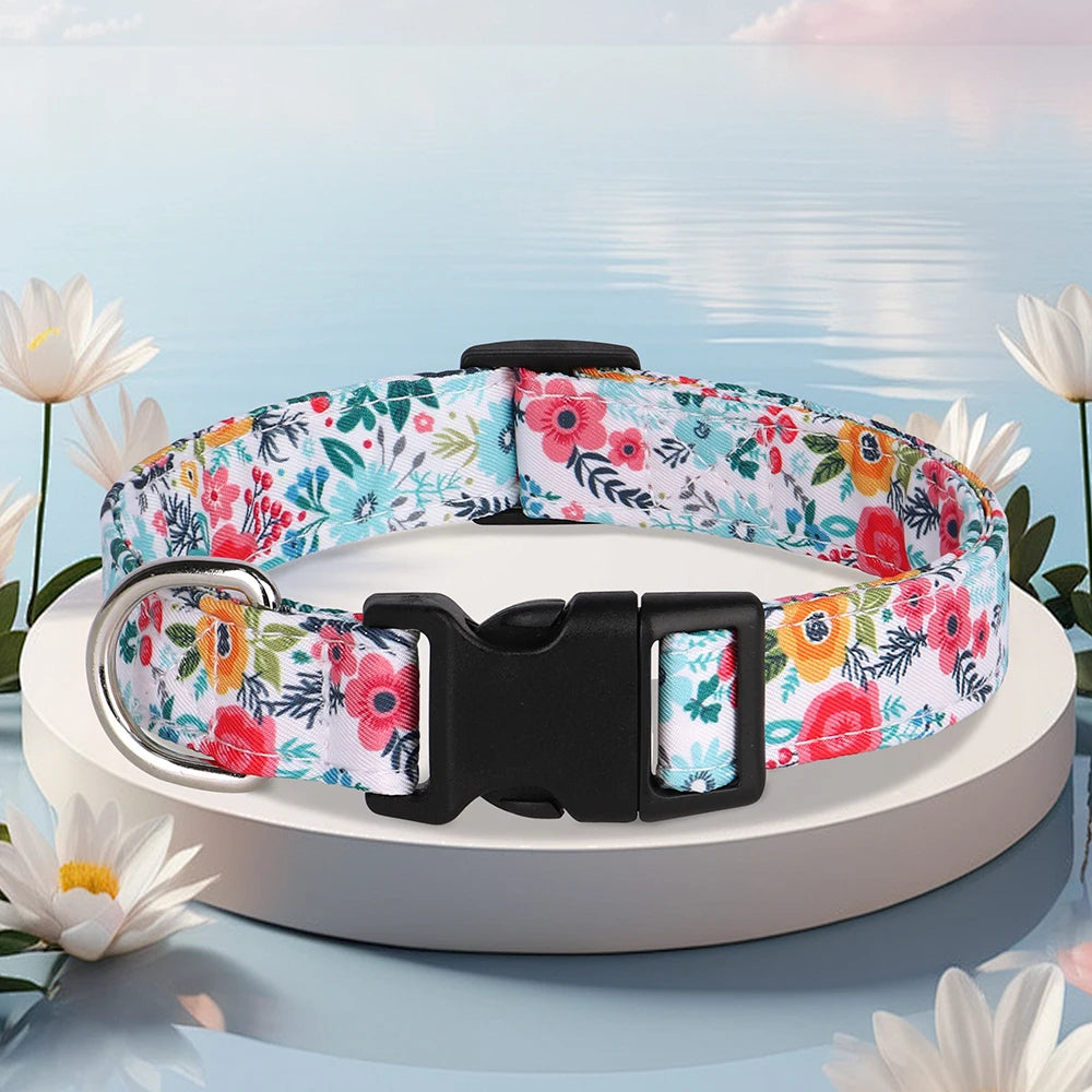 awBloom Printed Dog Collar
