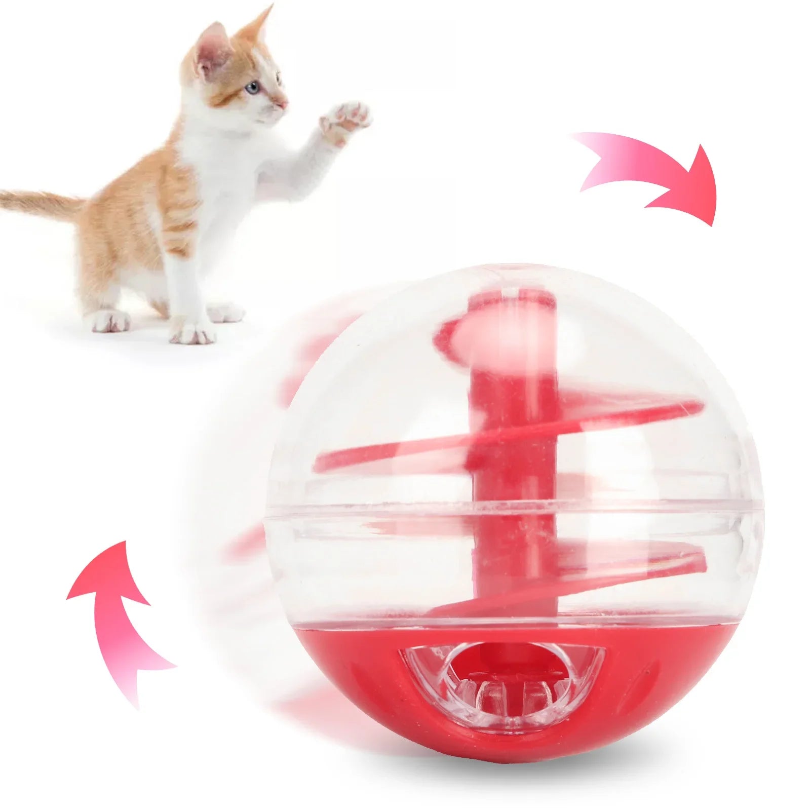 Cat Treat Toy Ball for Slow Feeding & Play