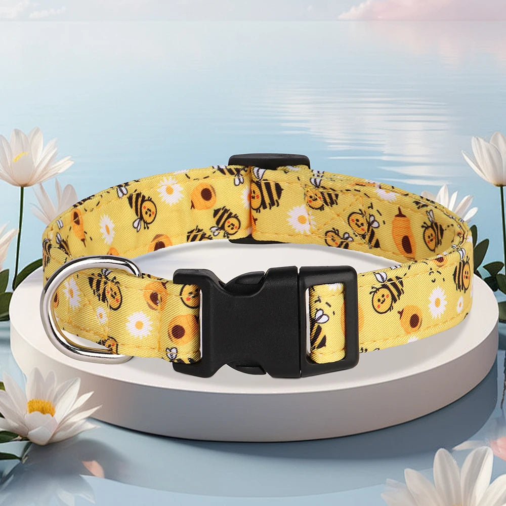 awBloom Printed Dog Collar
